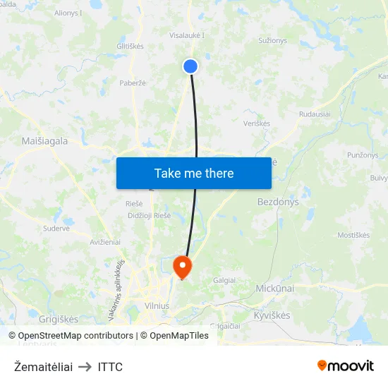 Žemaitėliai to ITTC map