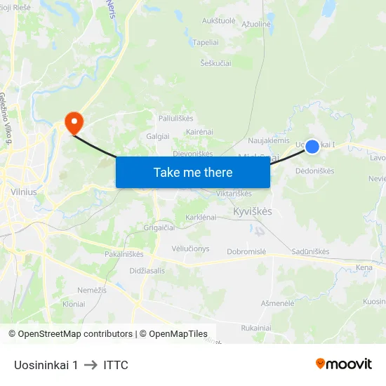 Uosininkai 1 to ITTC map