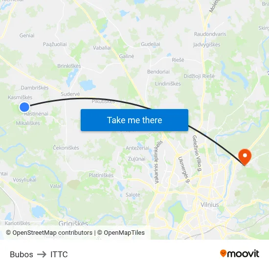 Bubos to ITTC map