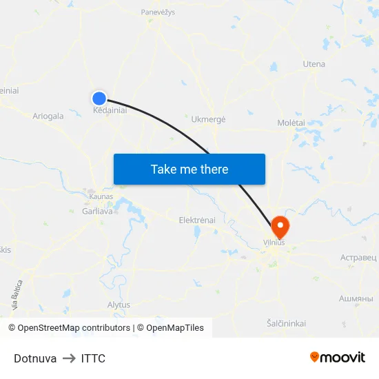 Dotnuva to ITTC map