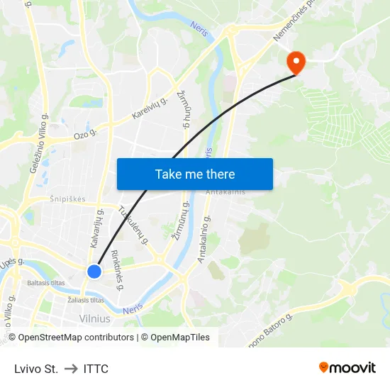 Lvivo St. to ITTC map