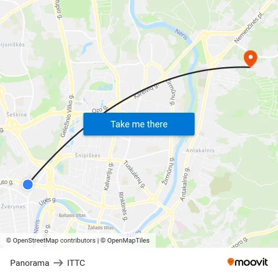 Panorama to ITTC map