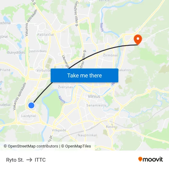 Ryto St. to ITTC map