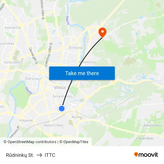 Rūdninkų St. to ITTC map