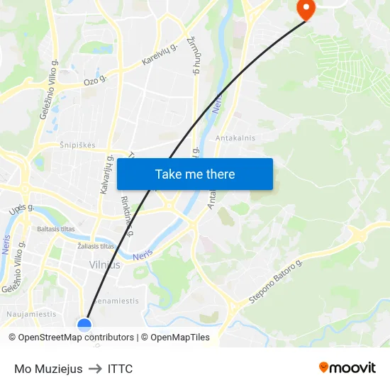 Mo Muziejus to ITTC map