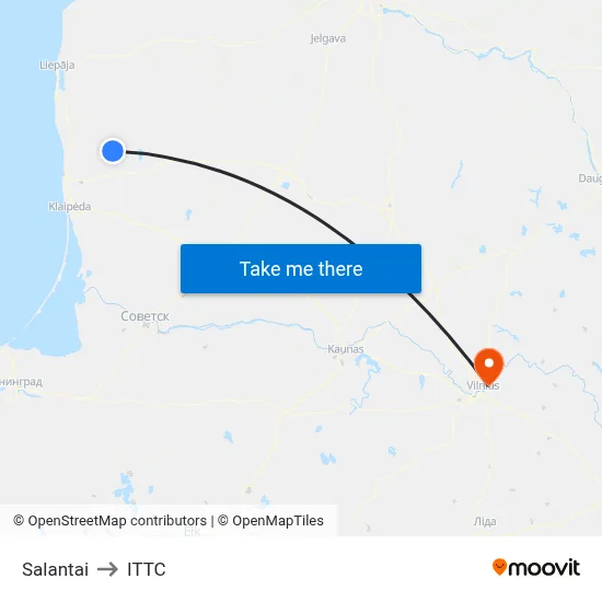 Salantai to ITTC map