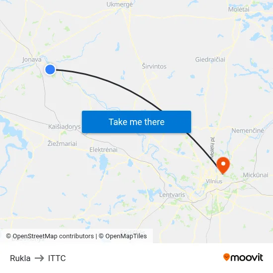 Rukla to ITTC map