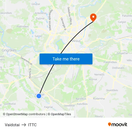 Vaidotai to ITTC map
