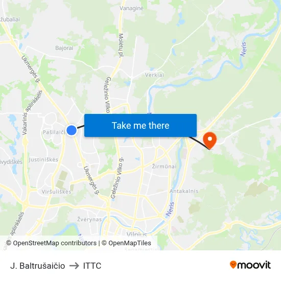 J. Baltrušaičio to ITTC map