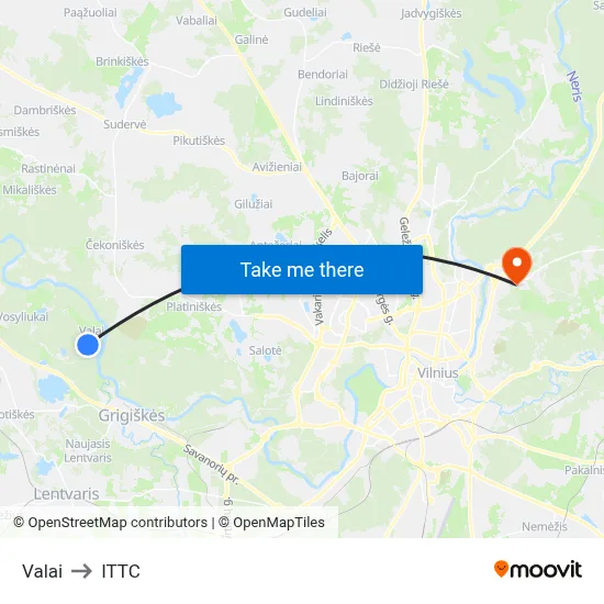 Valai to ITTC map