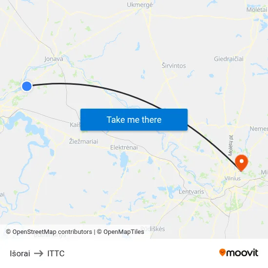 Išorai to ITTC map