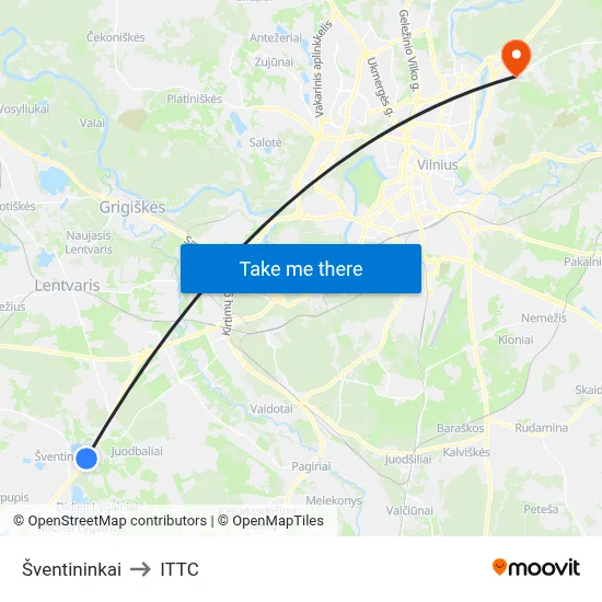 Šventininkai to ITTC map