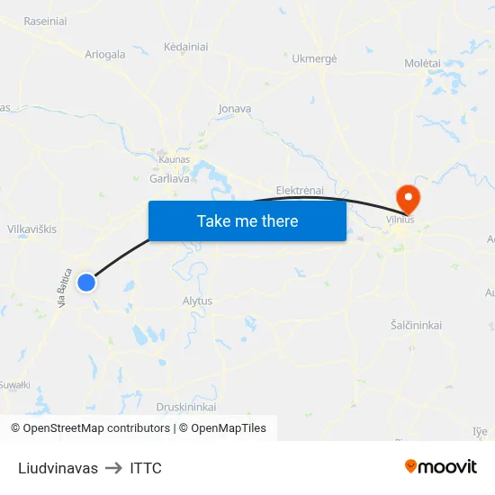 Liudvinavas to ITTC map