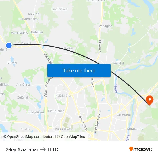 2-Ieji Avižieniai to ITTC map