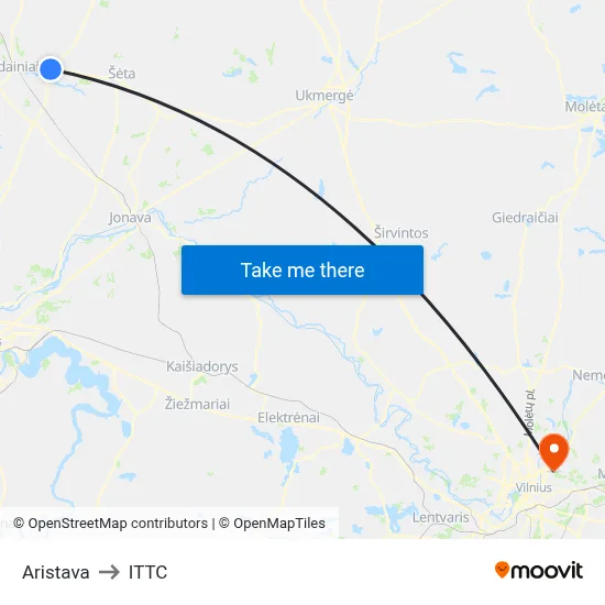 Aristava to ITTC map