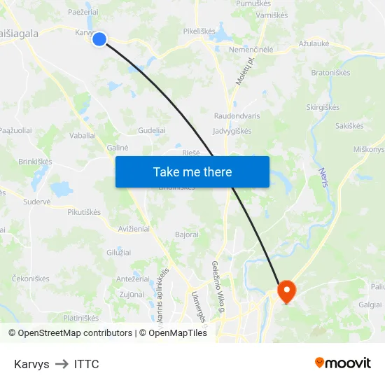 Karvys to ITTC map