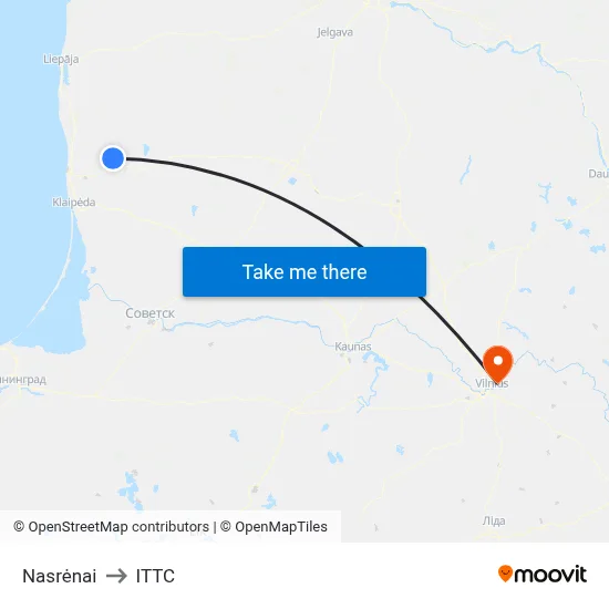 Nasrėnai to ITTC map