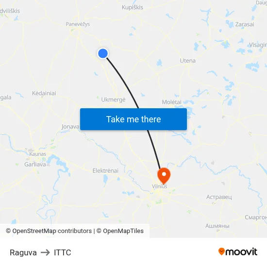 Raguva to ITTC map
