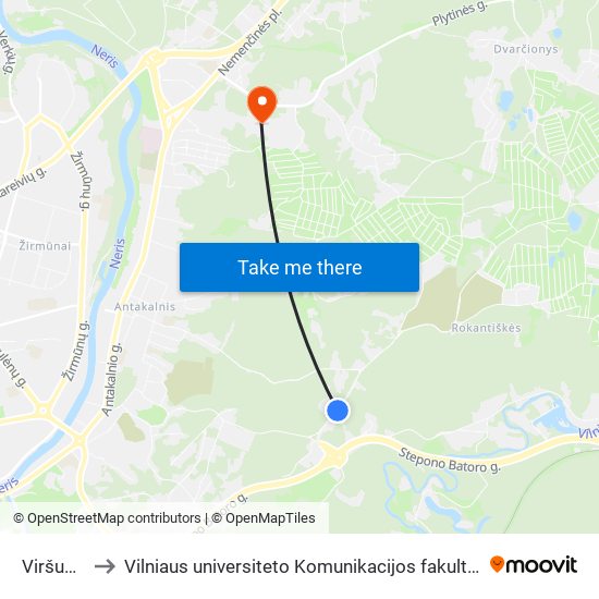 Viršupis to Vilniaus universiteto Komunikacijos fakultetas map