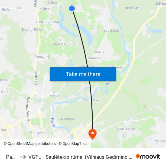 Pagubė to VGTU - Saulėtekio rūmai (Vilniaus Gedimino technikos universitetas) map