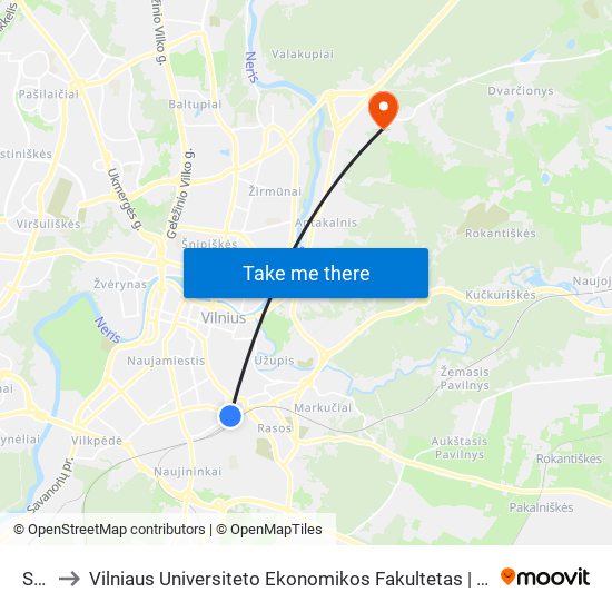 Stotis to Vilniaus Universiteto Ekonomikos Fakultetas | Vilnius University Faculty of Economics map