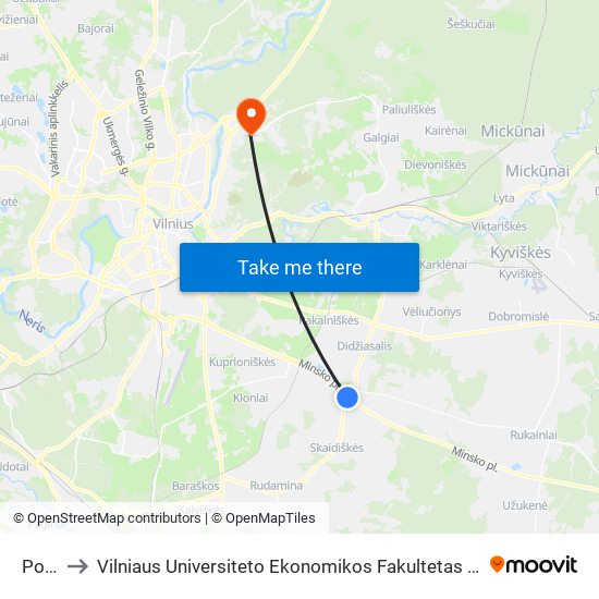 Posūkis to Vilniaus Universiteto Ekonomikos Fakultetas | Vilnius University Faculty of Economics map