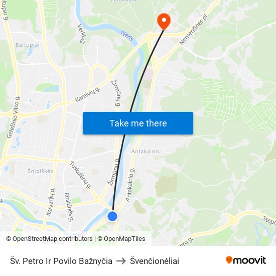 Šv. Petro Ir Povilo Bažnyčia to Švenčionėliai map