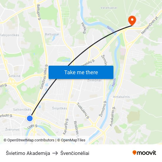 Švietimo Akademija to Švenčionėliai map