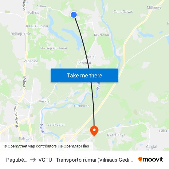 Pagubės Sodai to VGTU - Transporto rūmai (Vilniaus Gedimino technikos universitetas) map