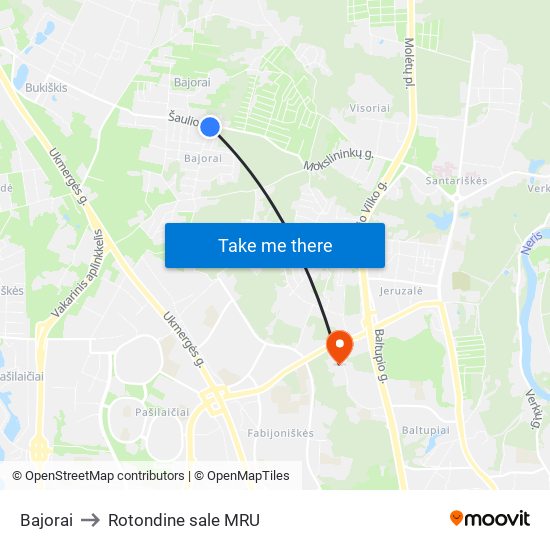 Bajorai to Rotondine sale MRU map