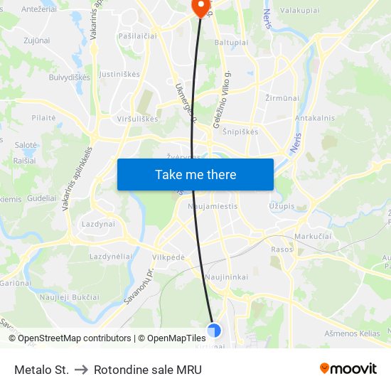 Metalo St. to Rotondine sale MRU map