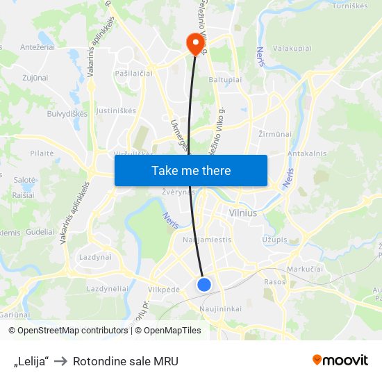 „Lelija“ to Rotondine sale MRU map