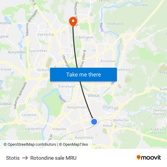 Stotis to Rotondine sale MRU map