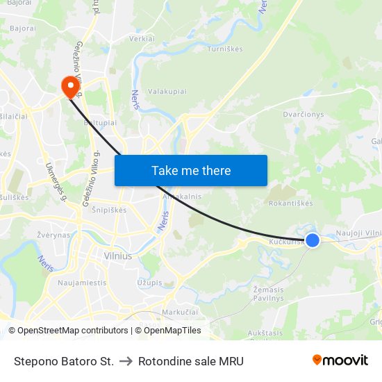 Stepono Batoro St. to Rotondine sale MRU map