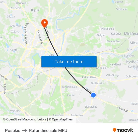 Posūkis to Rotondine sale MRU map