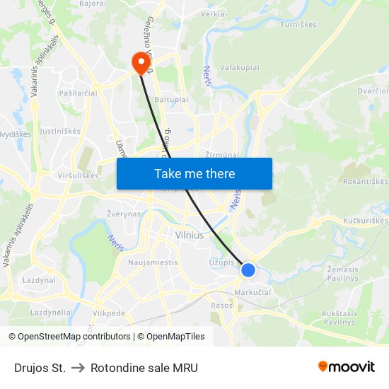 Drujos St. to Rotondine sale MRU map