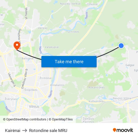 Kairėnai to Rotondine sale MRU map