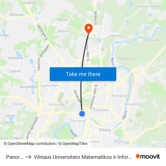 Panorama to Vilniaus Universiteto Matematikos ir Informatikos Institutas map