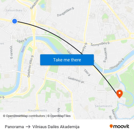 Panorama to Vilniaus Dailės Akademija map