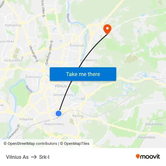 Vilnius As to Srk-I map