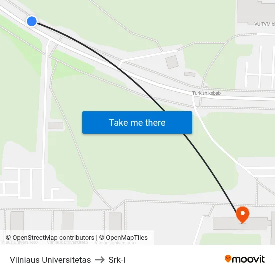 Vilniaus Universitetas to Srk-I map