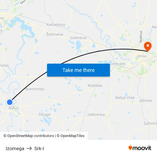 Izomega to Srk-I map