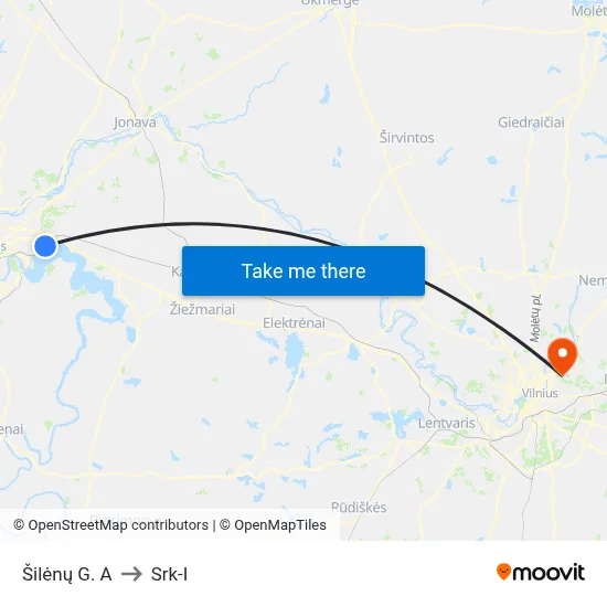 Šilėnų G. A to Srk-I map