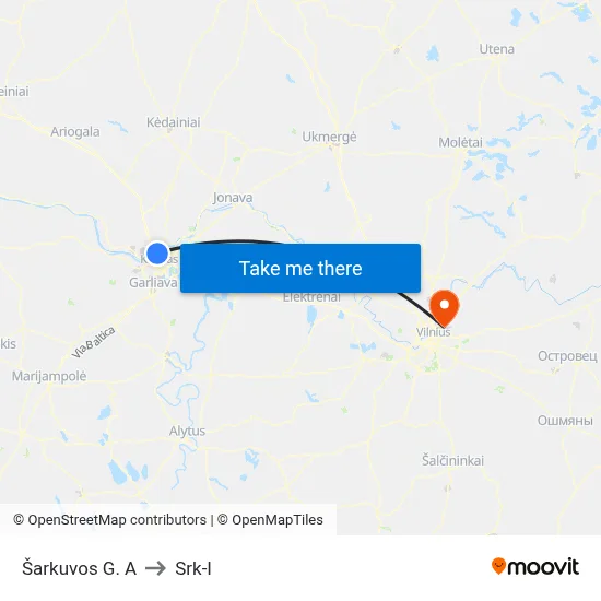Šarkuvos G. A to Srk-I map