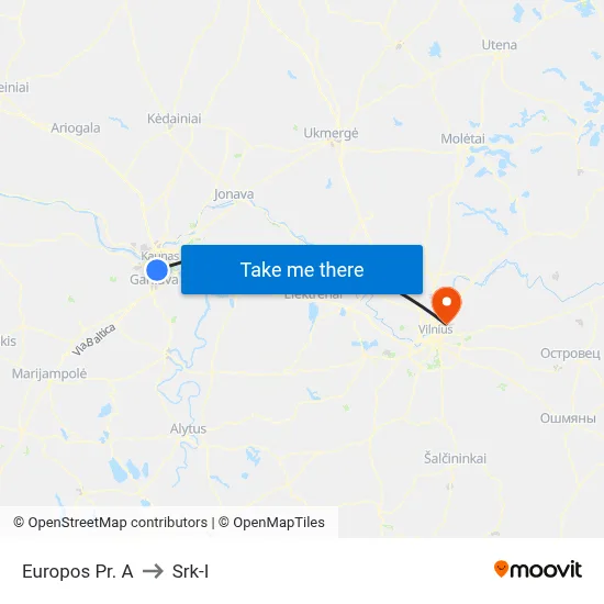 Europos Pr. A to Srk-I map