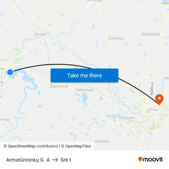 Armatūrininkų G. A to Srk-I map