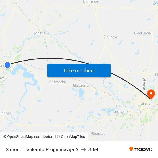 Simono Daukanto Progimnazija A to Srk-I map