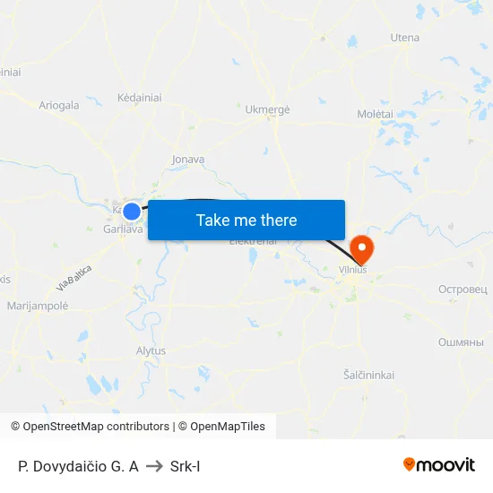 P. Dovydaičio G. A to Srk-I map
