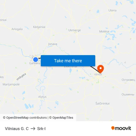 Vilniaus G. C to Srk-I map