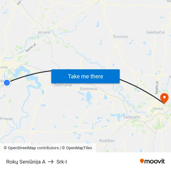 Rokų Seniūnija A to Srk-I map